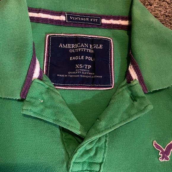 American Eagle Green Polo Size XS - Picture 2 of 2
